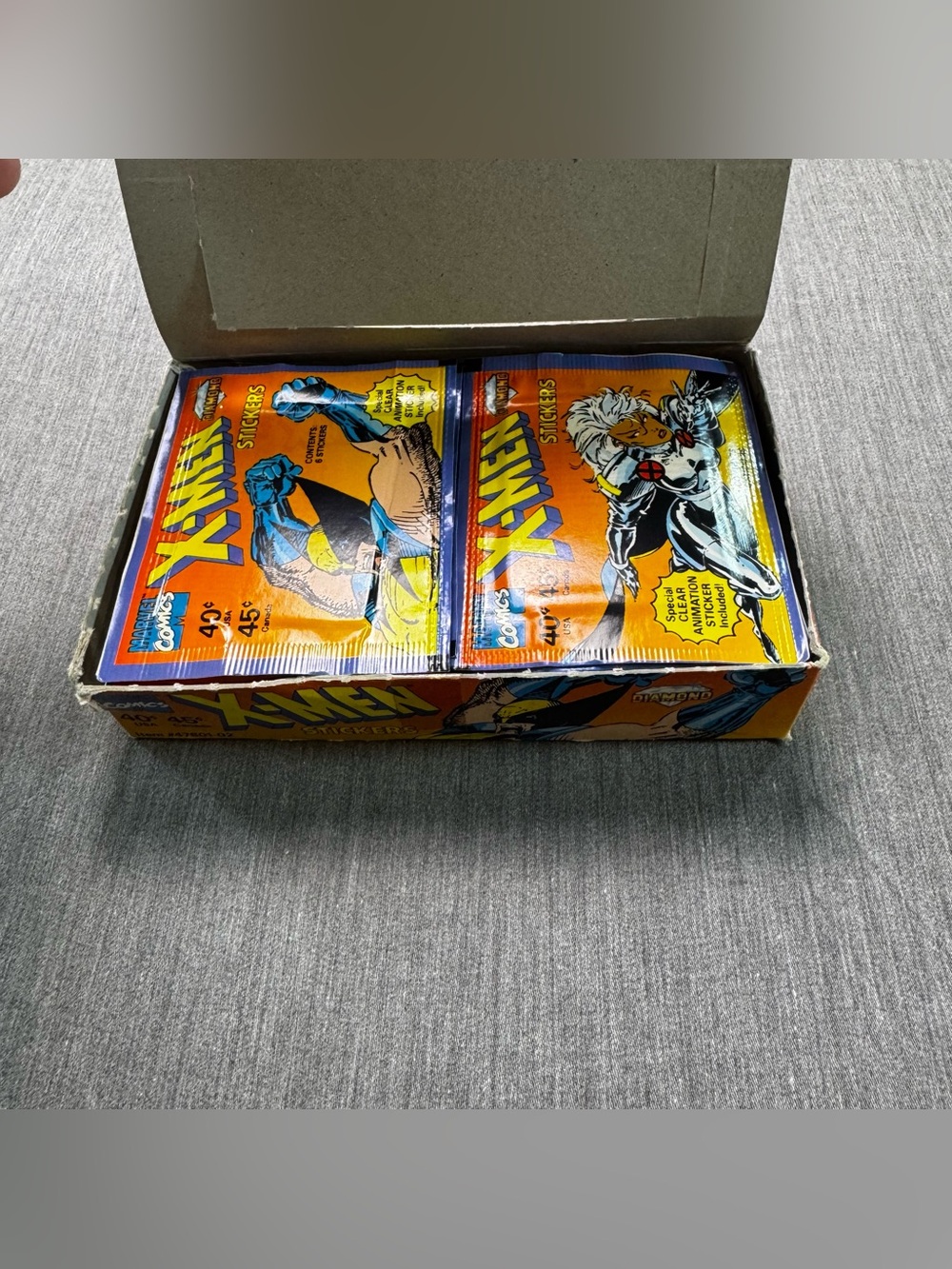 X-MEN Marvel Comics Sticker 1993 Box of 50 Sealed Packs by Diamond - Picture 6 of 11